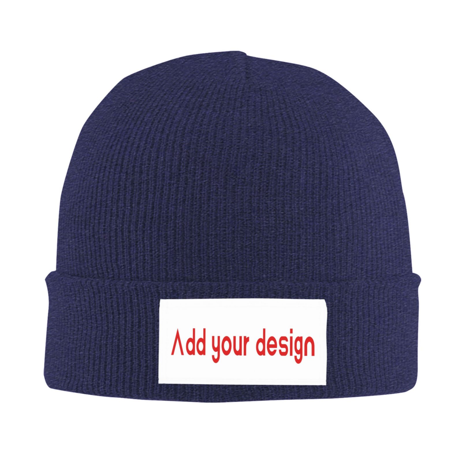 Beanie Cuffed Knit - Bonnet personnalisé, bonnet d’hiver tricoté avec