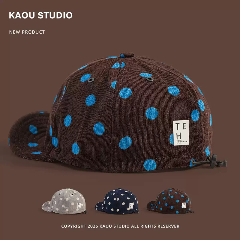 Corduroy Cap 5 Panel - Casquette de baseball unisexe en velours
