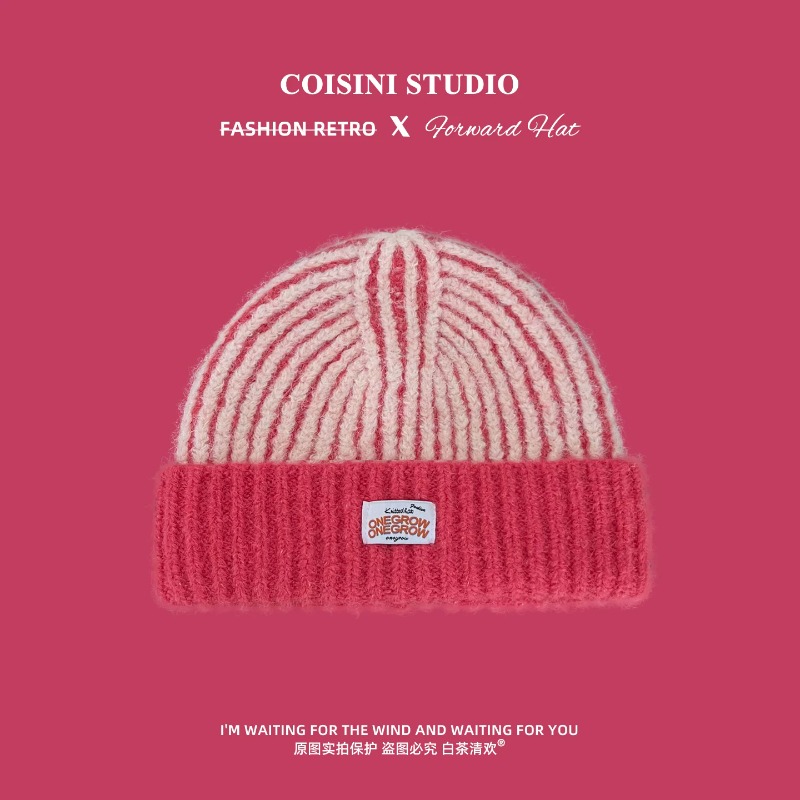 Bonnet en tricot doux et moell - Beanie Cuffed Knit avis et prix