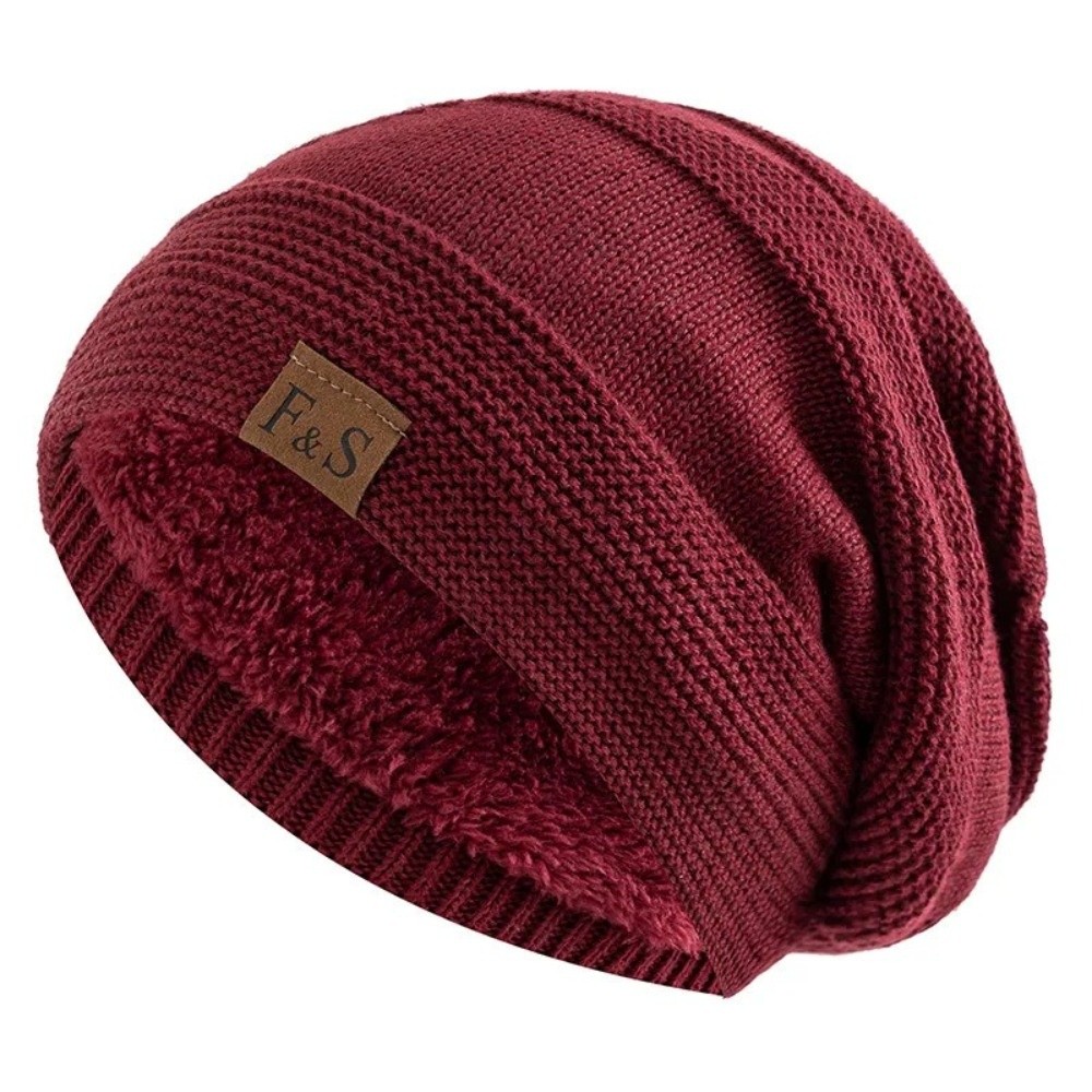 Bonnet d'hiver doublé de fourr - Beanie Cuffed Knit avis et prix