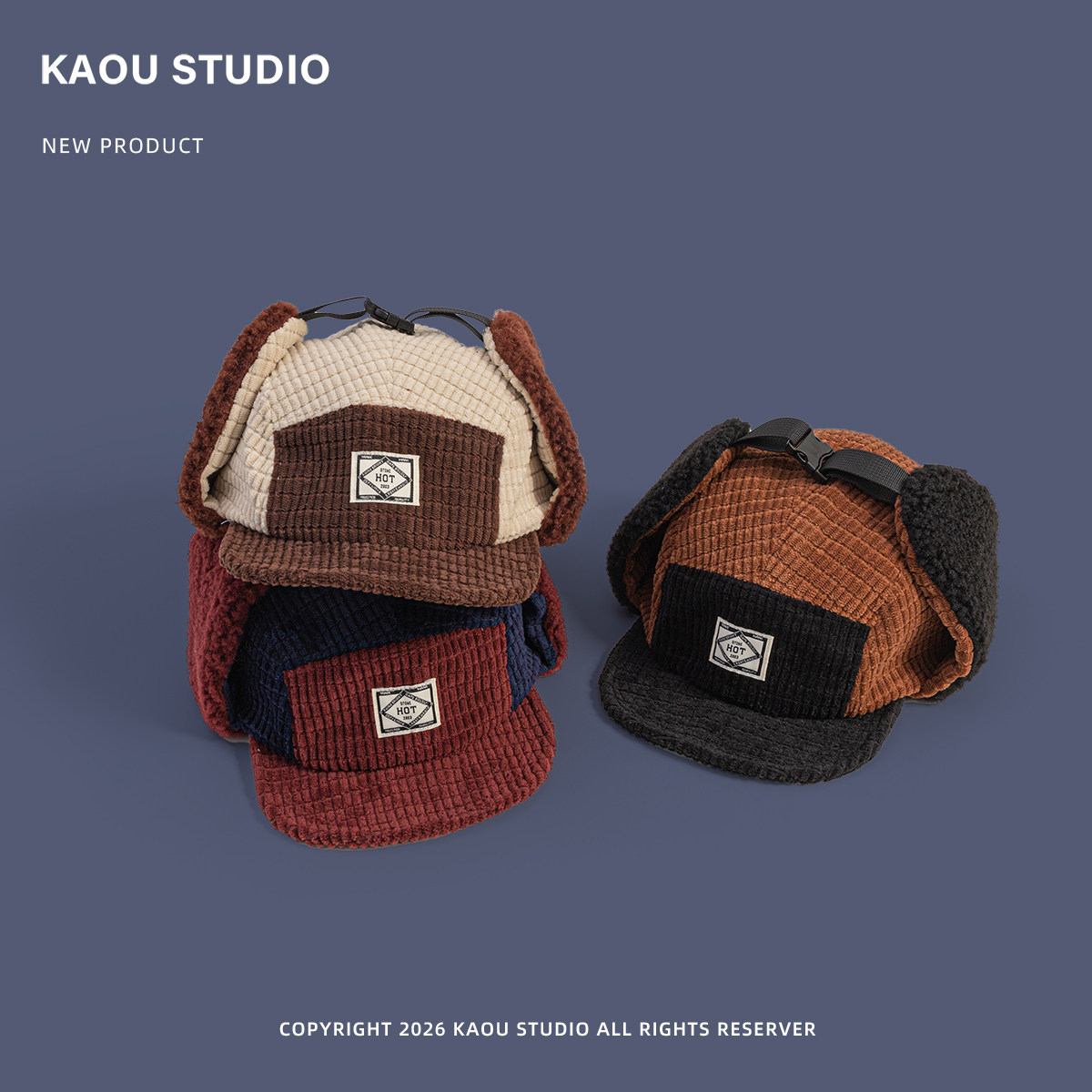Chapeau de chasseur vintage en - Corduroy Cap 5 Panel avis et prix
